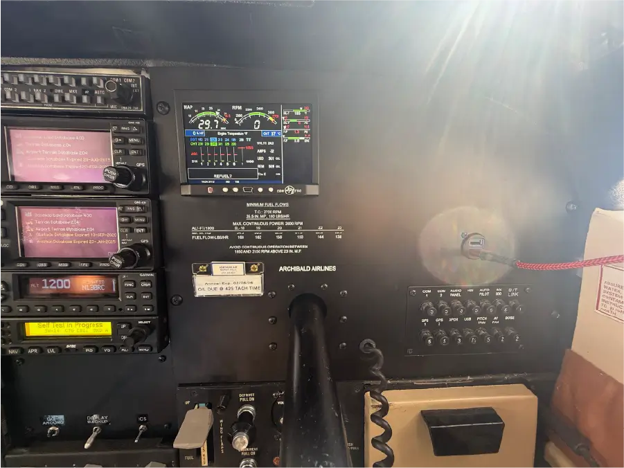 Cessna P210N - Lower Panel - Co-Pilot Side