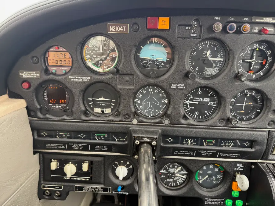 Piper Arrow Panel - Pilot Side 2