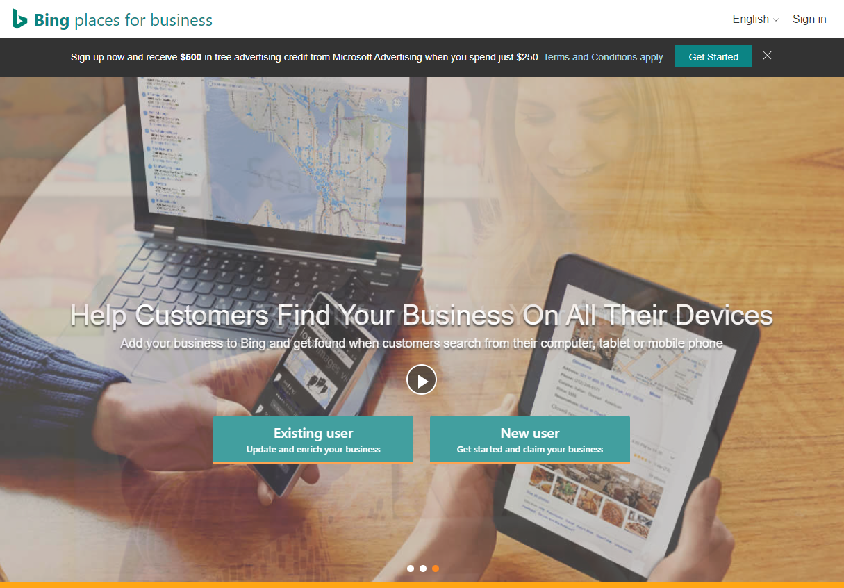 bing places business connect profile optimization miami