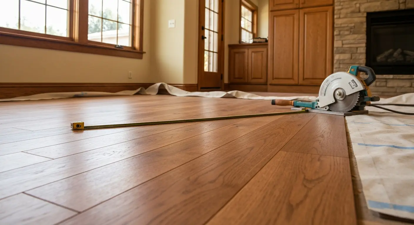 Hardwood flooring installation