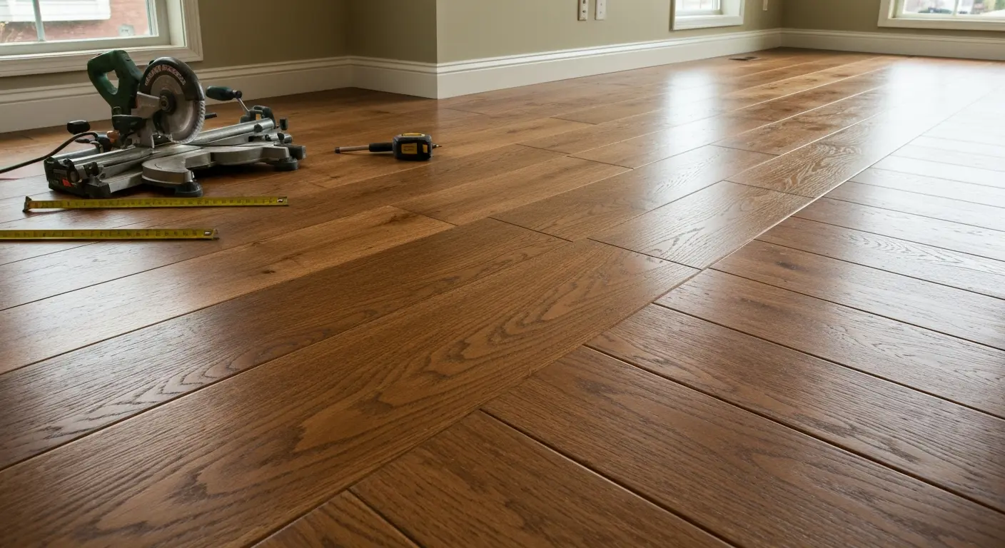 Hardwood flooring installation