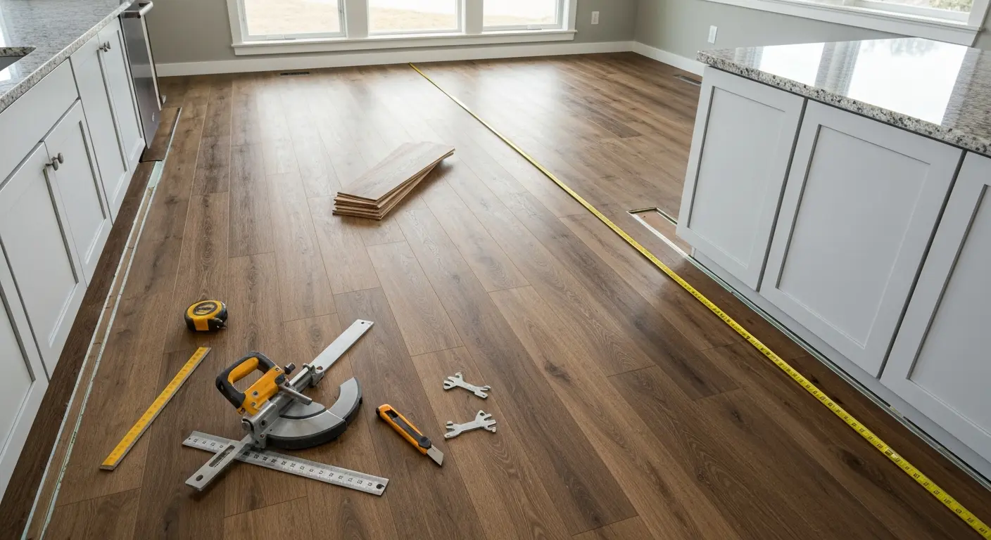 Vinyl plank flooring installation