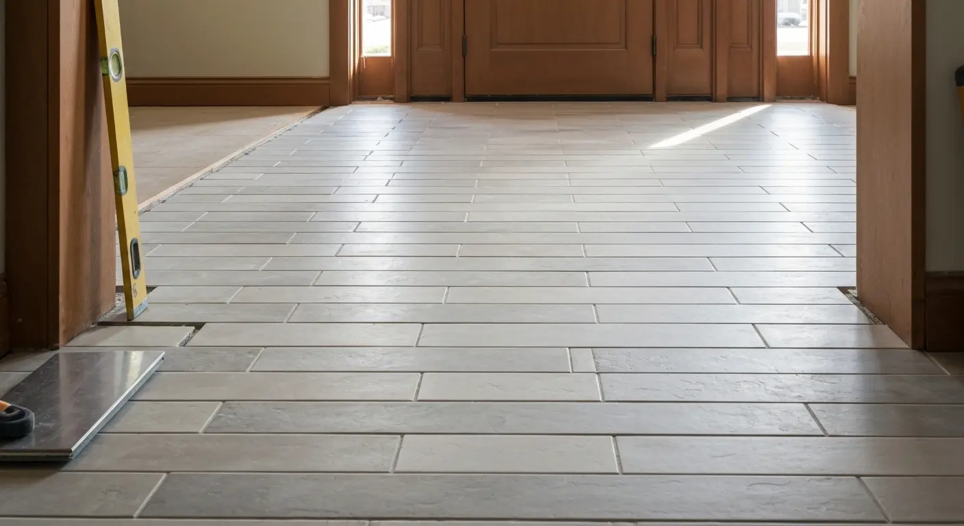 Entryway tile flooring