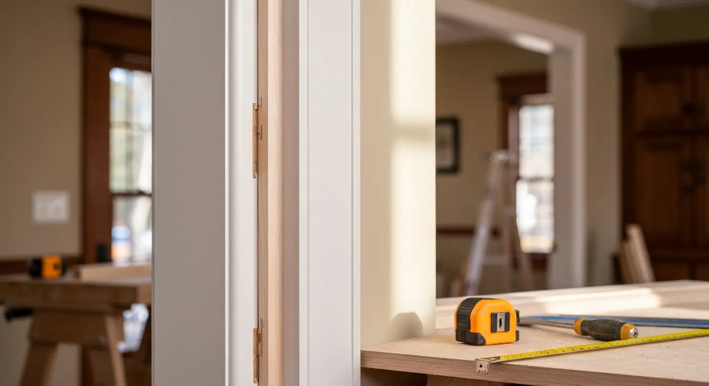 Door casing installation