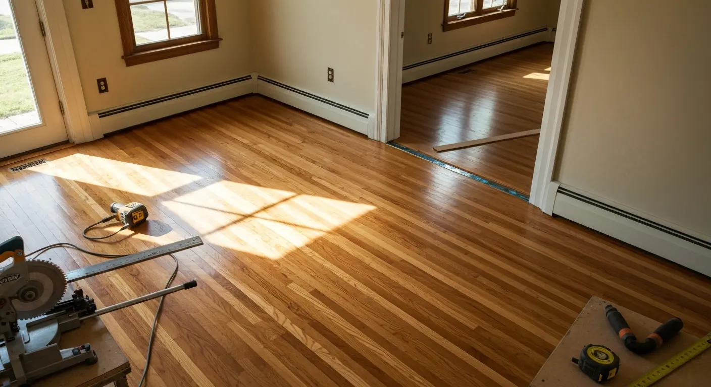 Hardwood flooring installation
