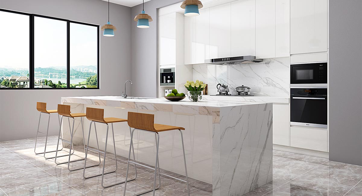 quartz kitchen