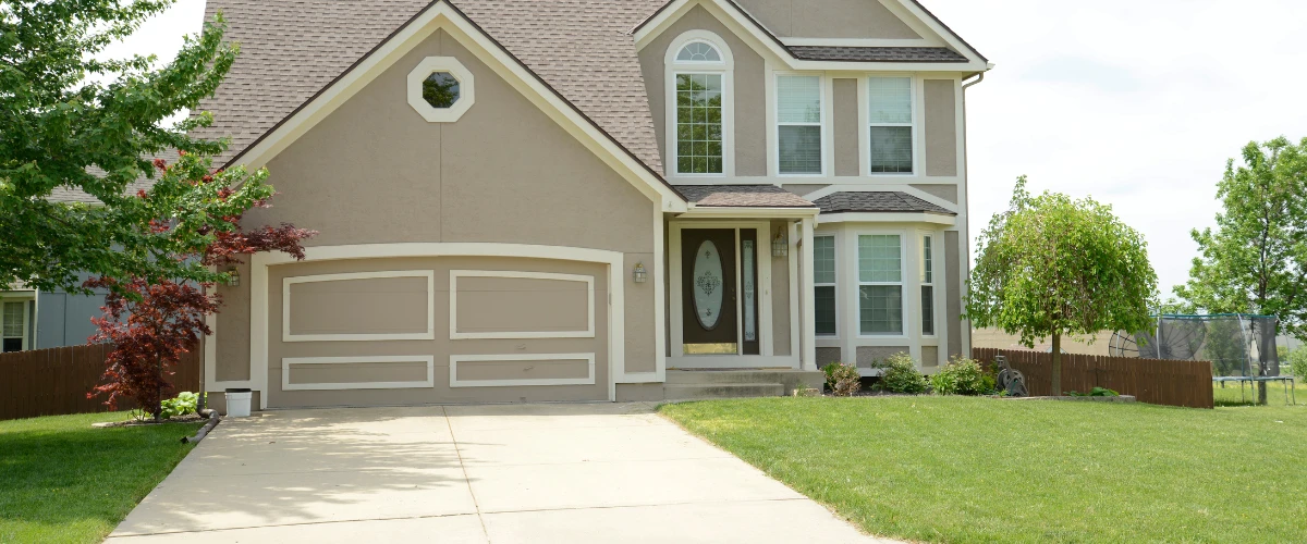 sic concrete driveway outside a suburban home sic concrete driveway outside a suburban home