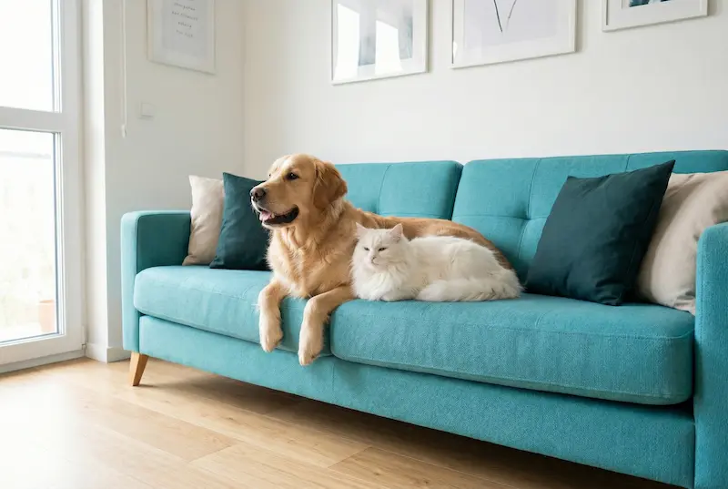 Tierhaarentfernung und Polsterreinigung für Hunde und Katzen in Nürnberg und Oberpfalz