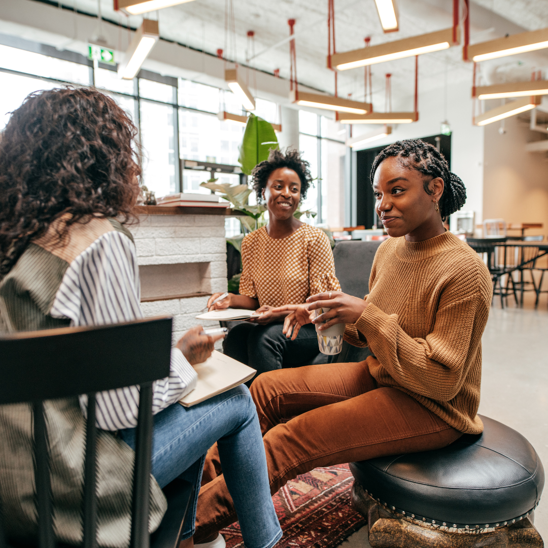 young women chatting