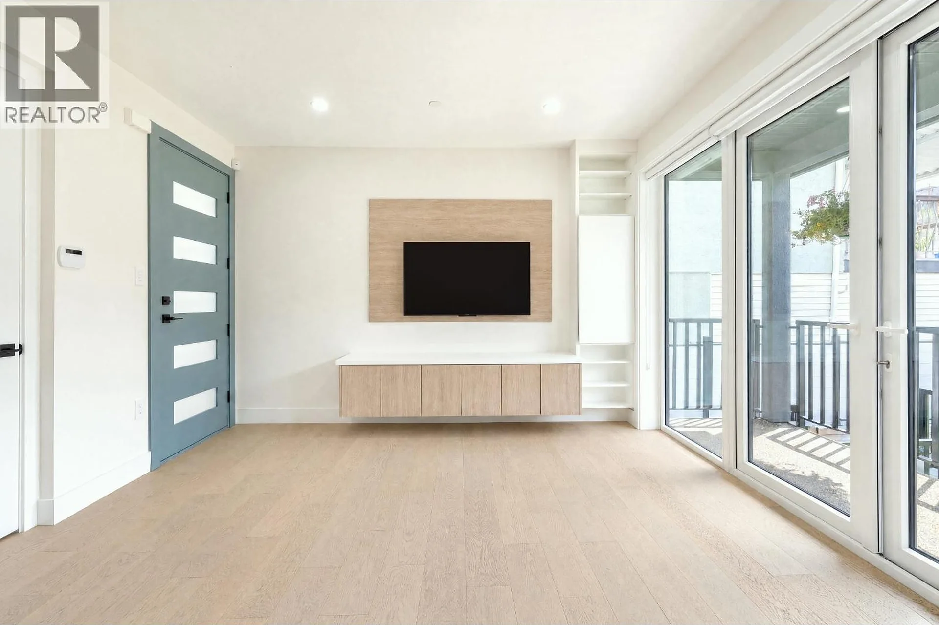 Media Wall, 2972 Venables St duplex, Vancouver, by Hans Development