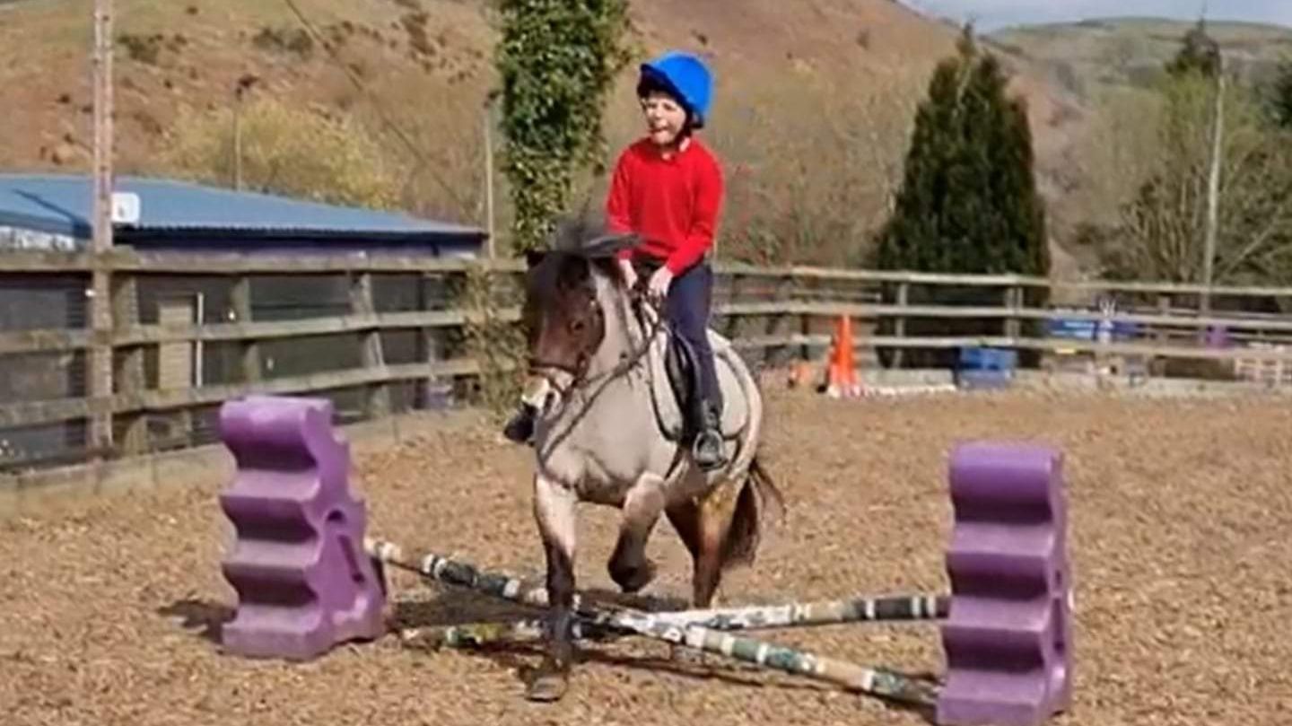 child riding child riding