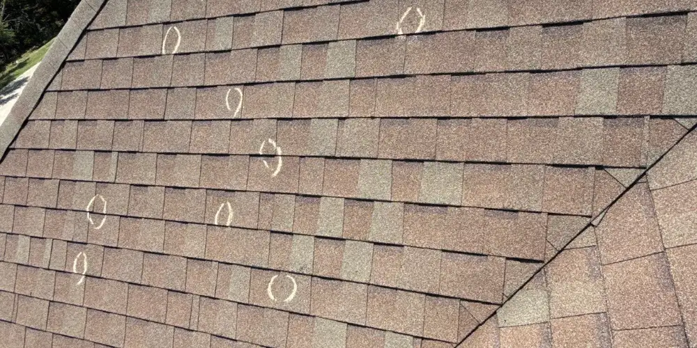 Identifying roof damage