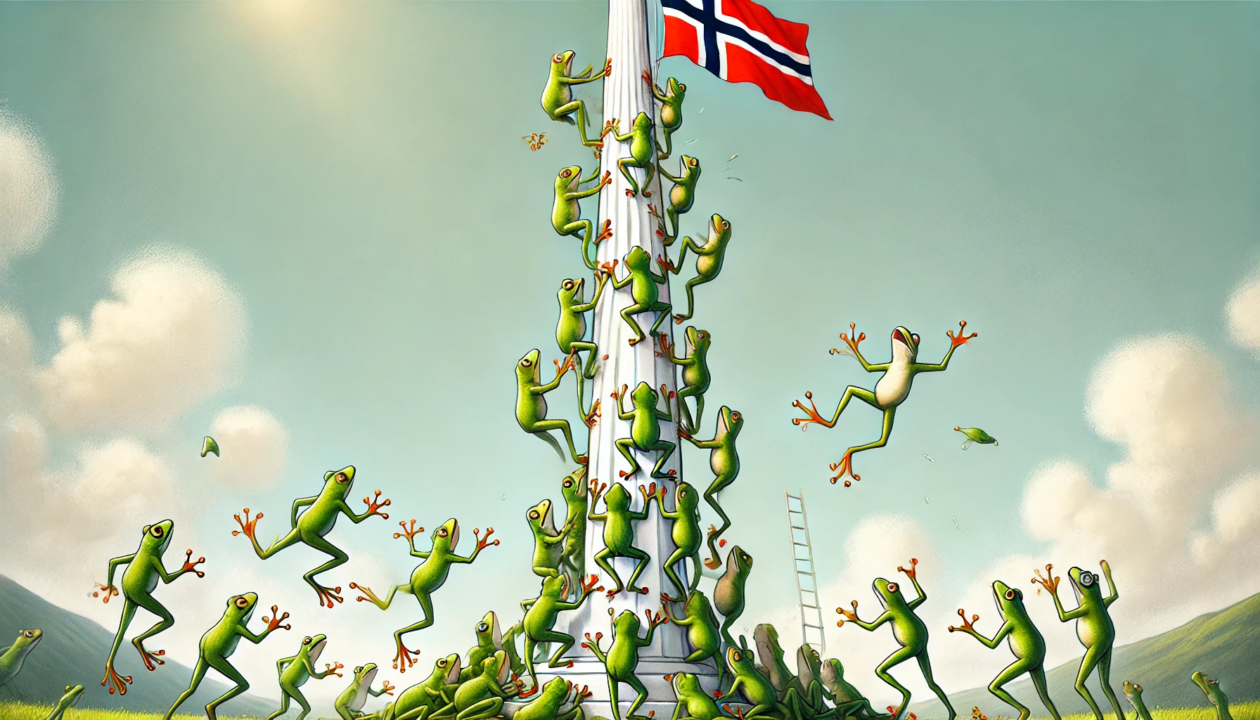 Froskene som ville til topps