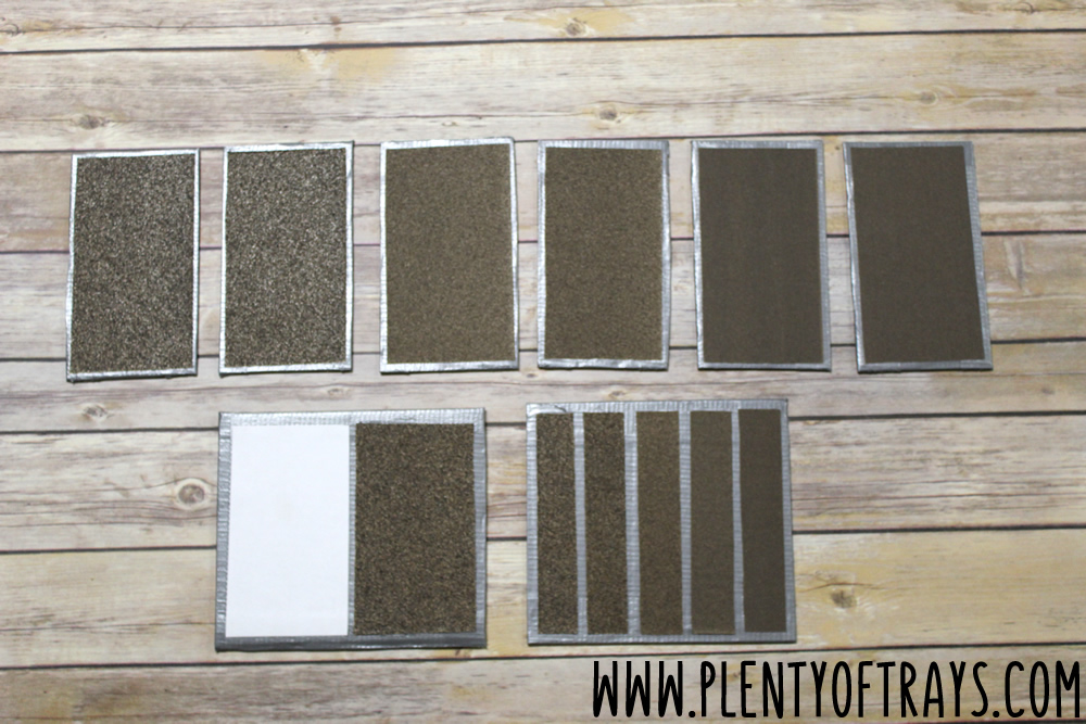 Montessori on a budget, DIY your own set of sensorial touch boards.