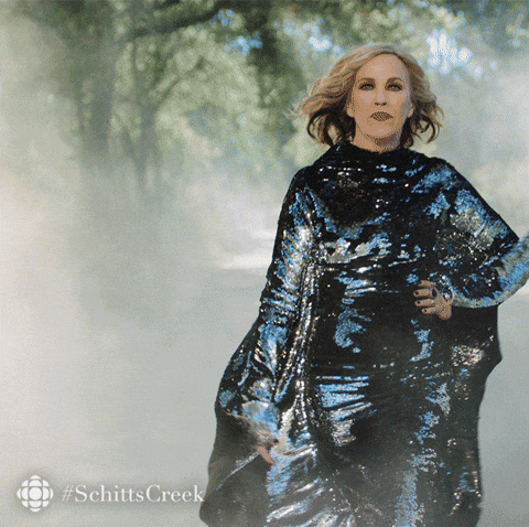 Moira from Schitts Creek being the most extra Moira from Schitts Creek being the most extra