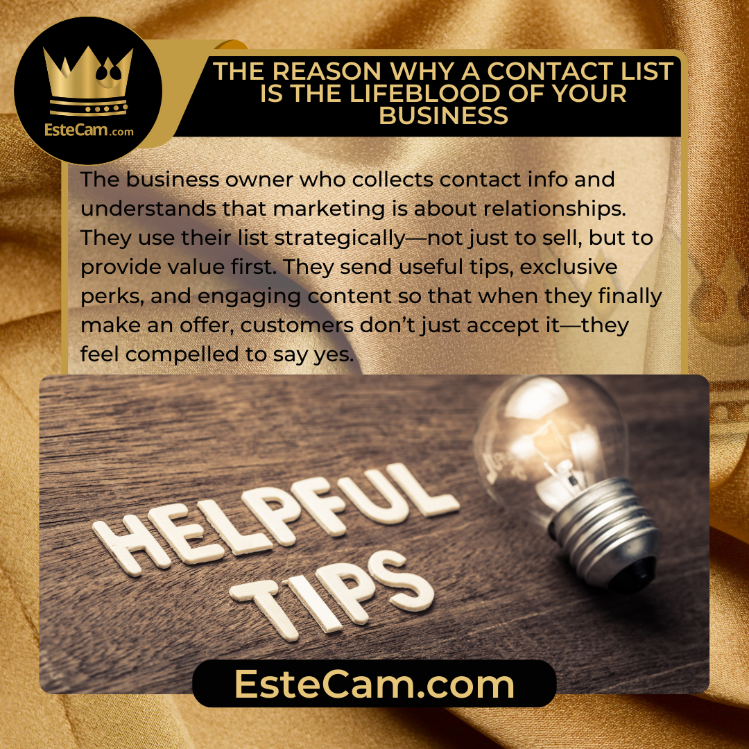 The Reason Why A Contact List Is the Lifeblood of Your Business The Reason Why A Contact List Is the Lifeblood of Your Business