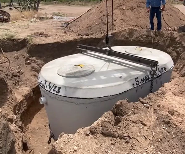 Concrete Septic Tank Installation Near Houston, Harris County