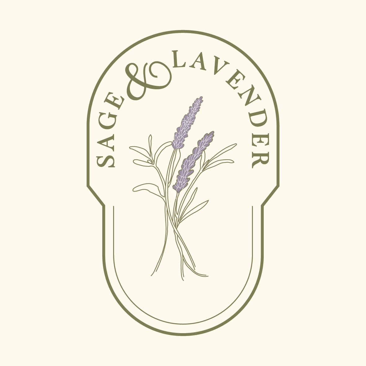 Sage & Lavender Logo