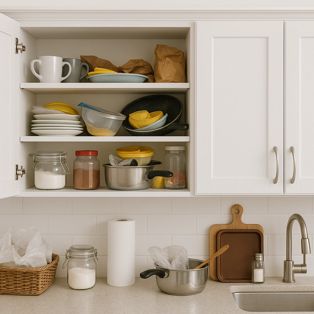 cluttered kitchen cluttered kitchen