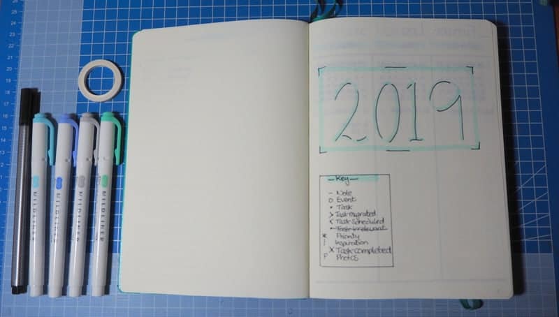 bullet journal key
