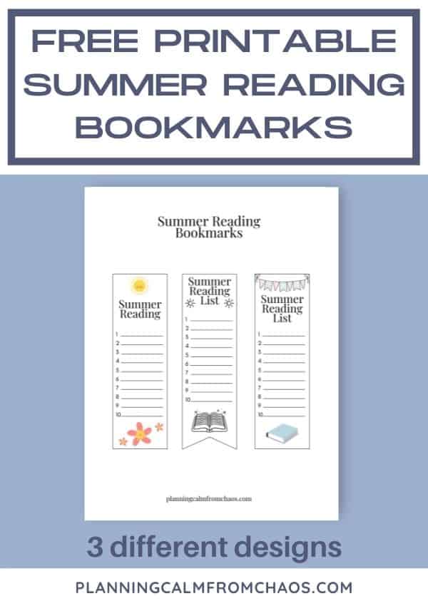 printable summer reading bookmakrs