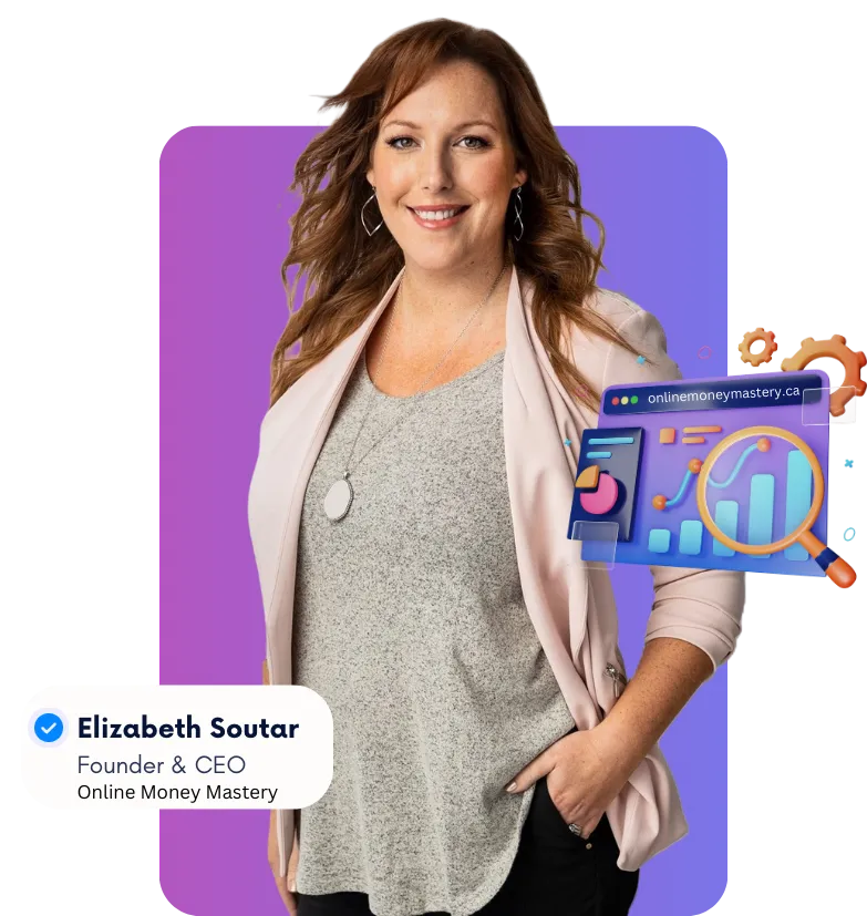 Hi! I’m Liz, Founder and CEO of Online Money Mastery (OMM). After spending 10 years as a realtor, I decided to take everything I learned about building strong customer relationships and growing a business into the digital world. That’s why I created OMM—to help small businesses like yours thrive online.