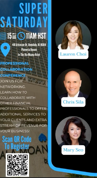 Hawaii, Collaboration, networking, financial