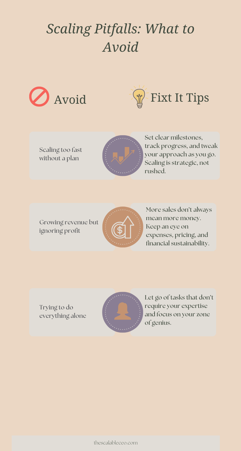 Scaling Pitfalls: What to Avoid Scaling Pitfalls: What to Avoid