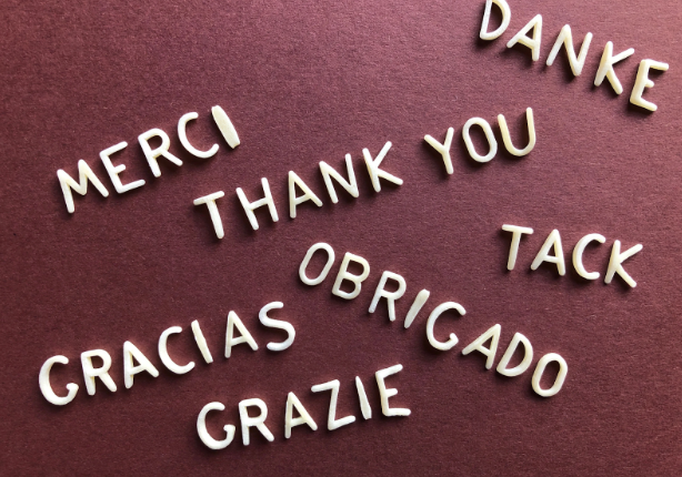 Thank you in many languages