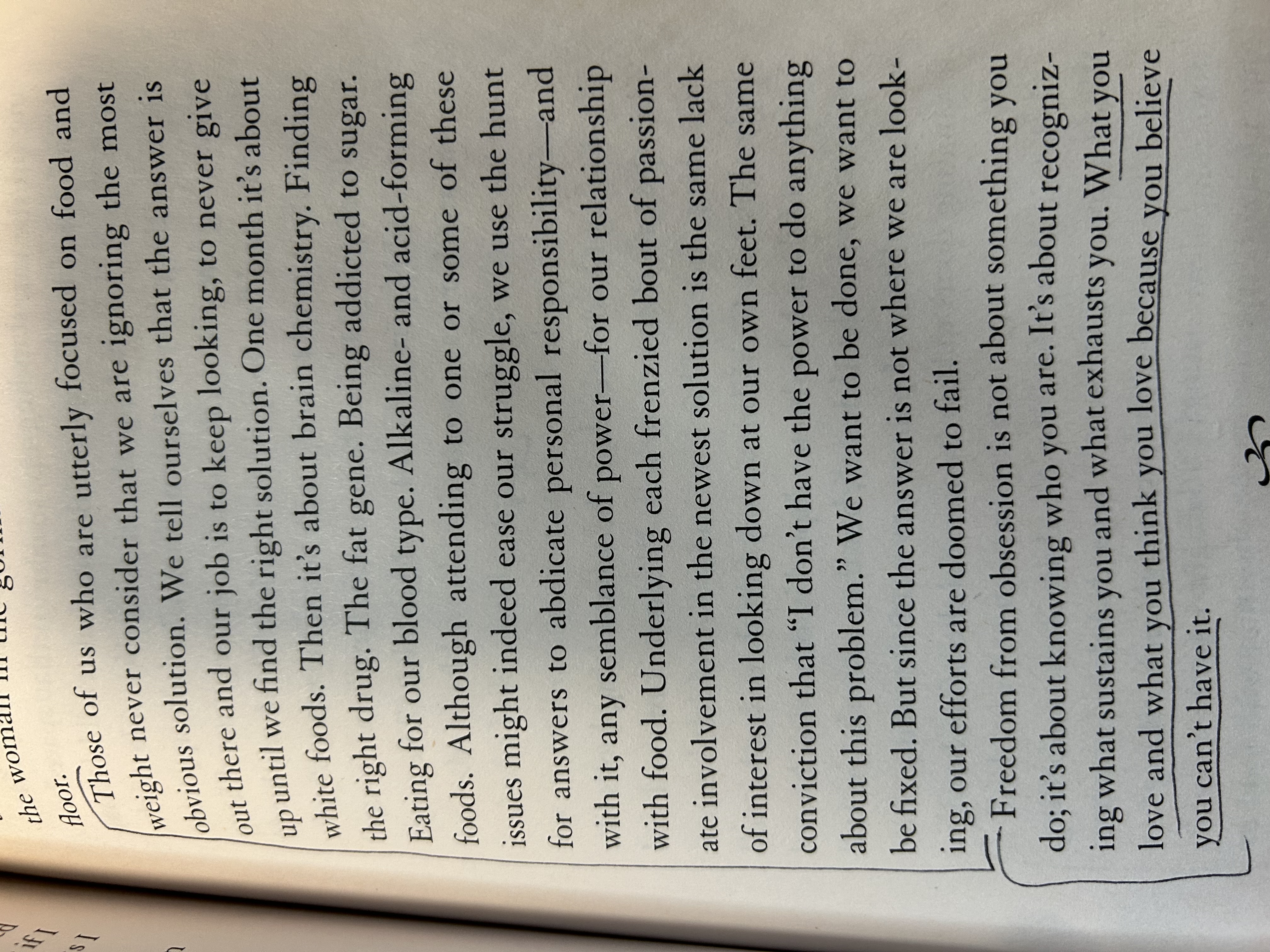 Texts on a book