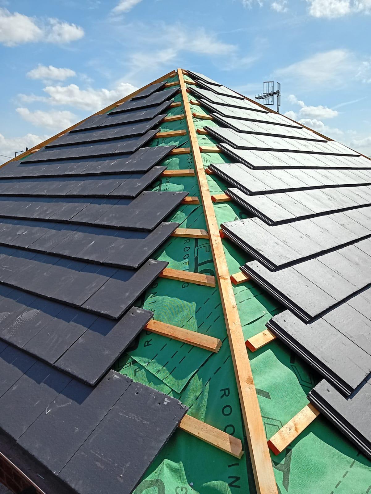 During Roof Replacement