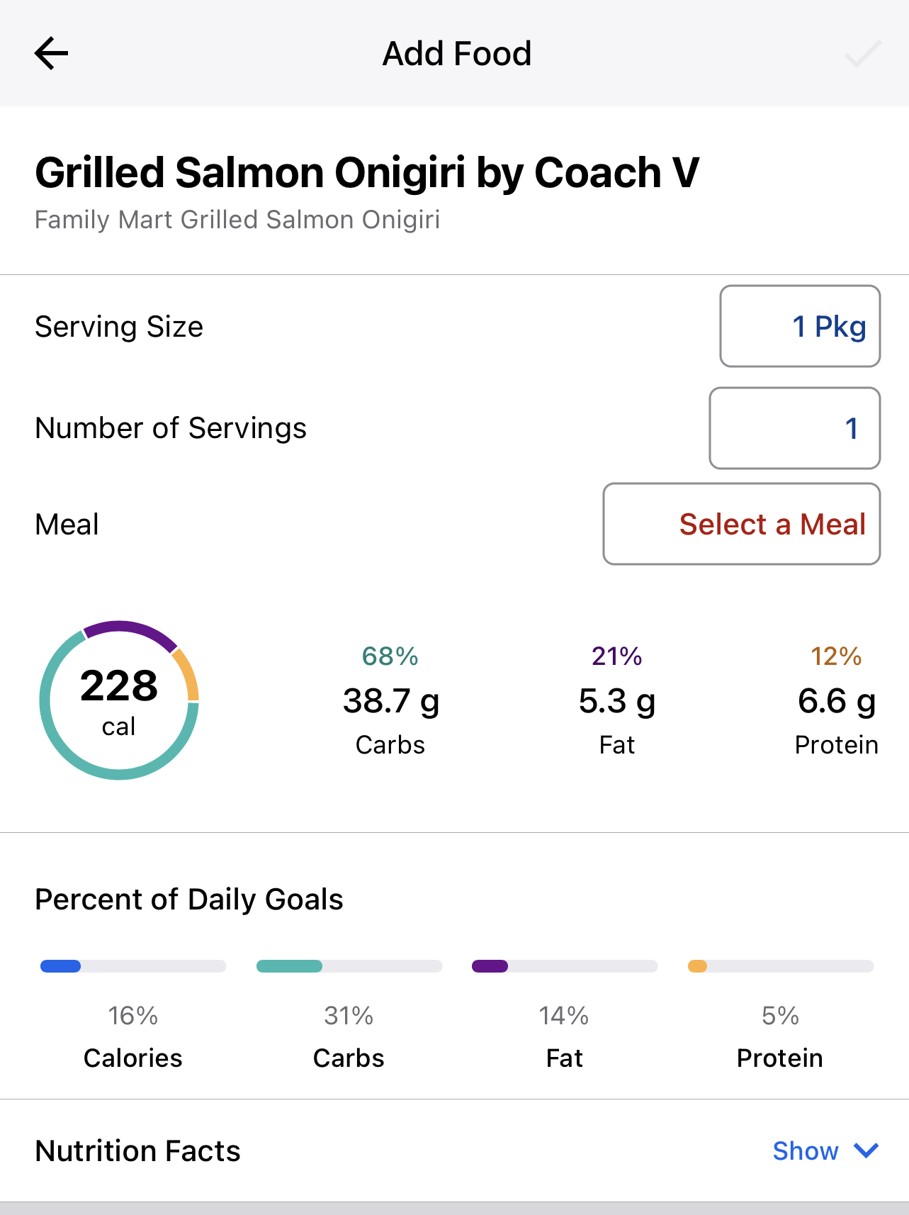 Macros friendly family mart food preworkout