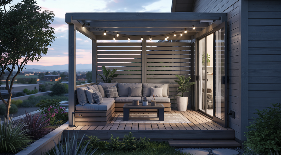 outdoor pergola and deck space outdoor pergola and deck space