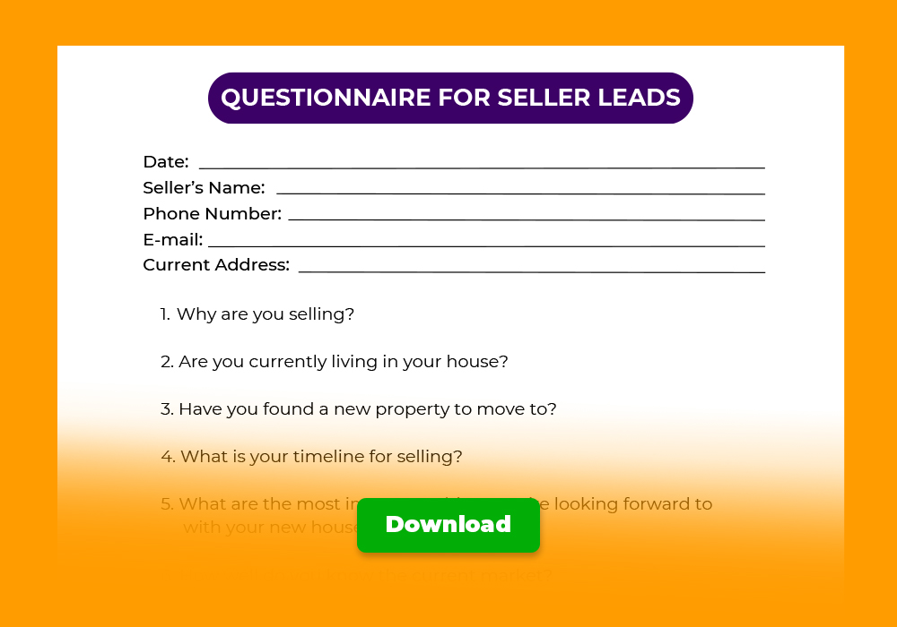 Questionnaire for Seller Leads