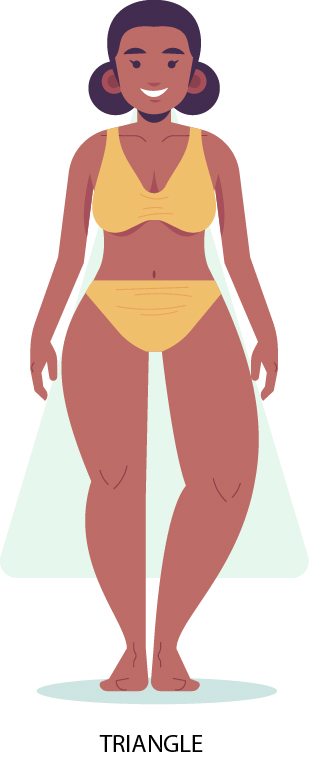 triangle body shape