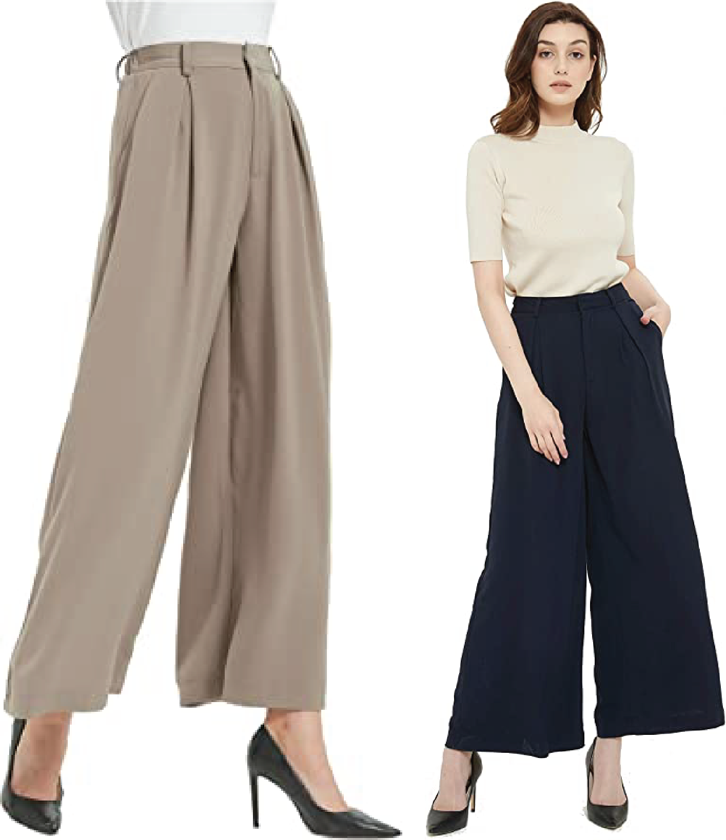 High Waist wide leg pants