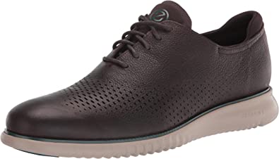 Leather Laser Wing Oxford Shoes