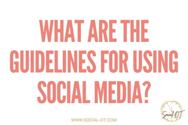 What are the guidelines for social media?