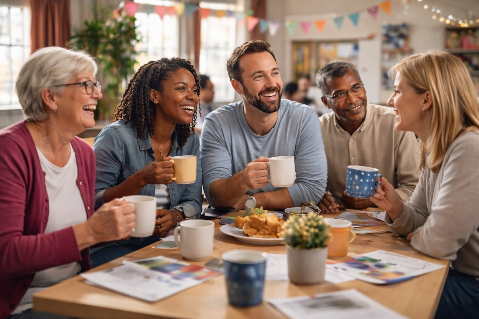 People gathering together 