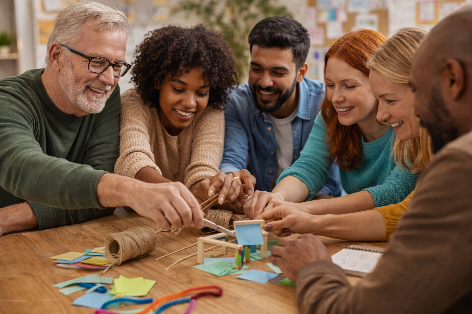 People working together