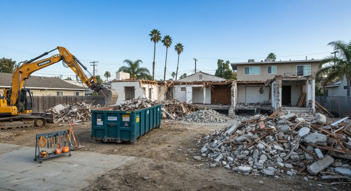 Residential home demolition project