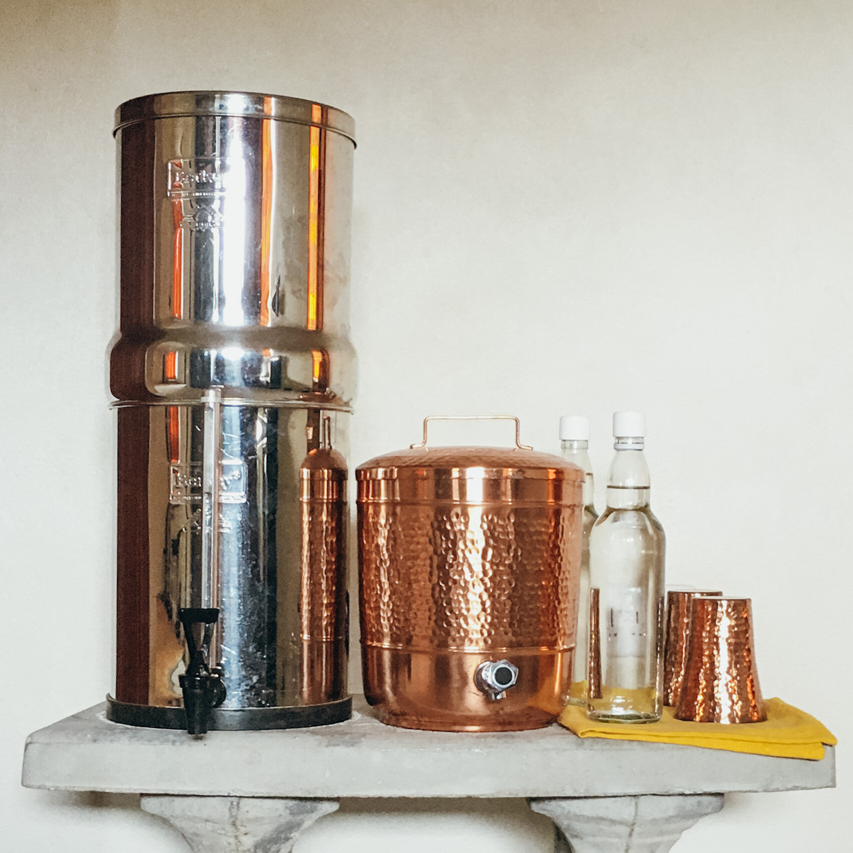 Copper storage pot