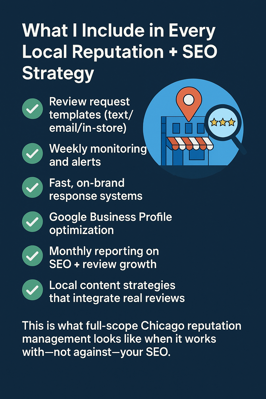 Chicago business owner reviewing online reviews Chicago business owner reviewing online reviews