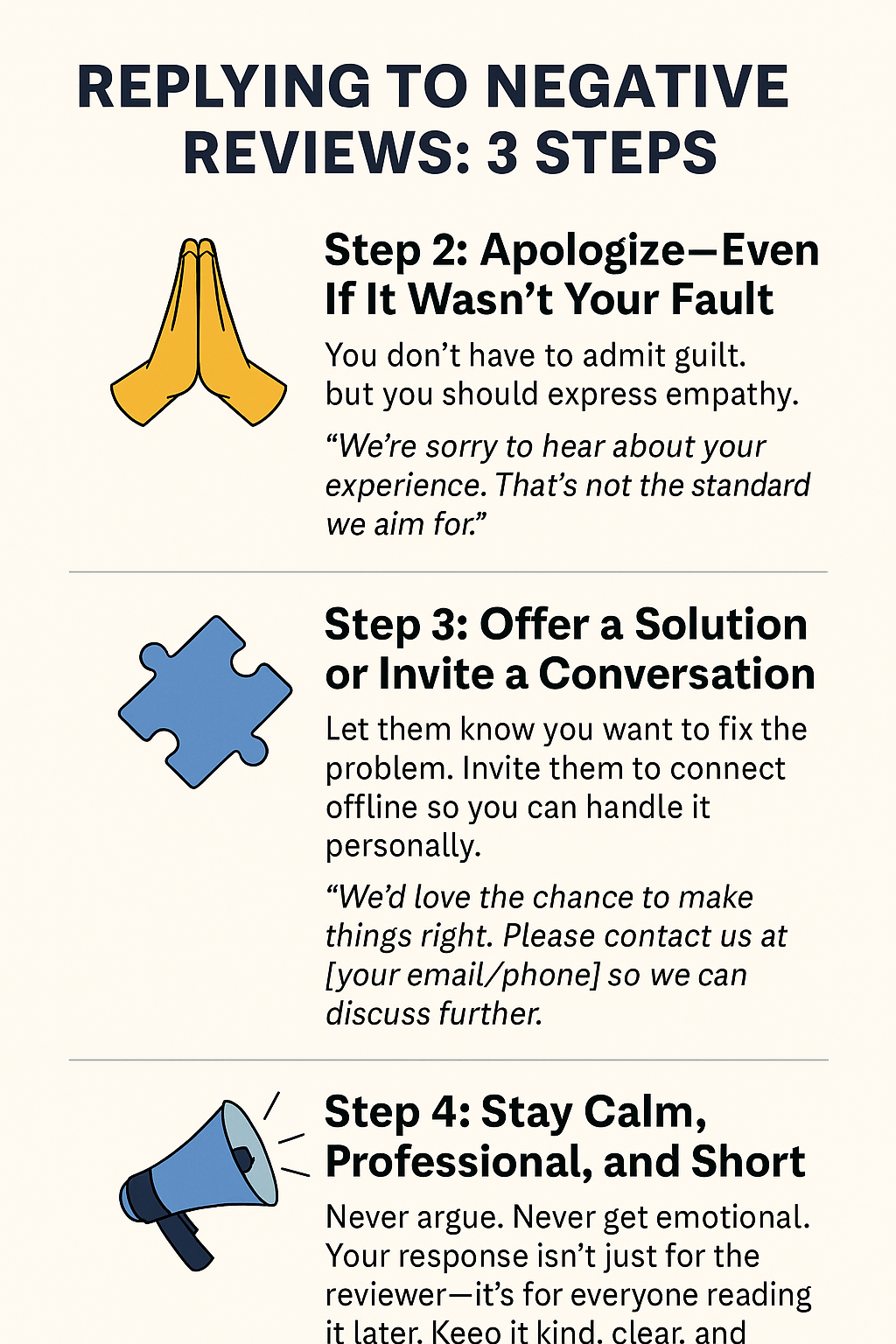 🛠️ How to Respond to Bad Reviews the Right Way 🛠️ How to Respond to Bad Reviews the Right Way