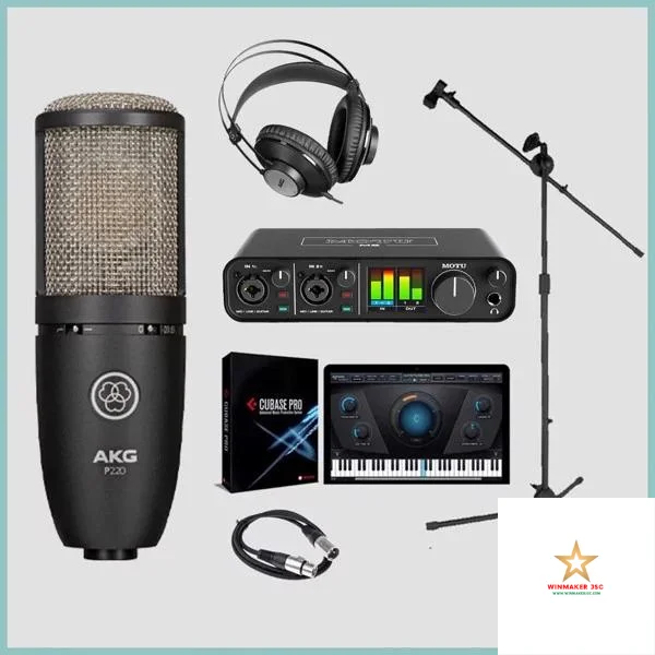 Bộ thu âm MOTU M2 Micro thu âm AKG P220
