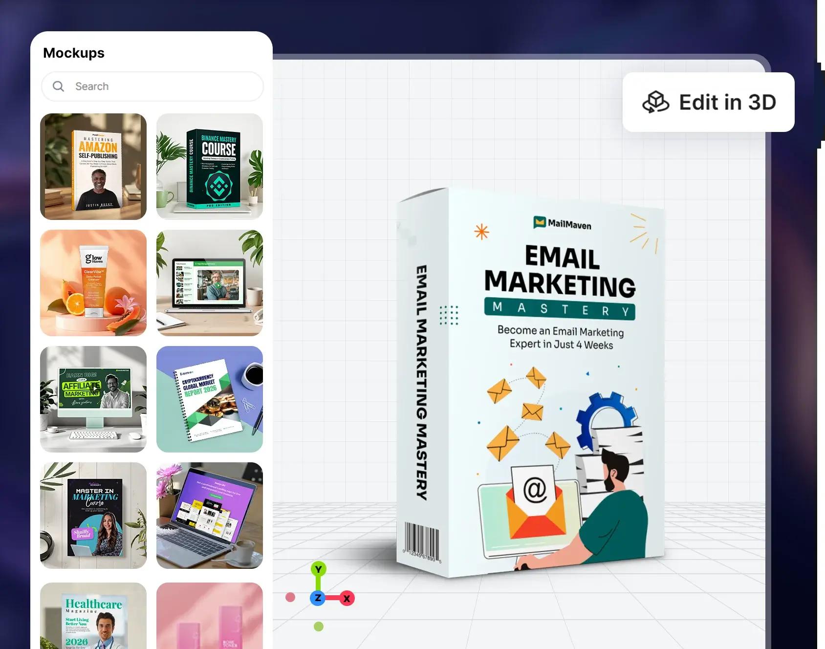 Exemplo de página de vendas com design profissional criado no ClickDesigns para produto digital e e-commerce