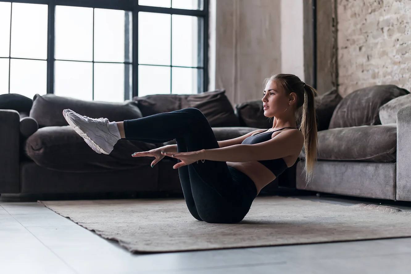 Woman doing Ab exercise