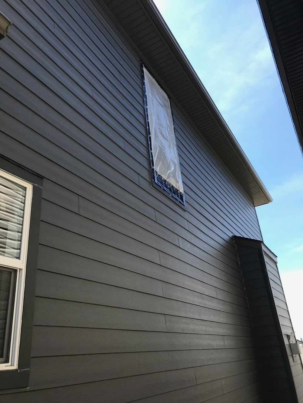 a vinyl siding of a house