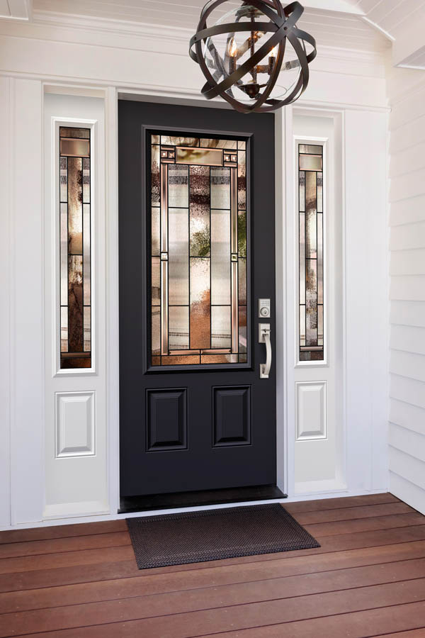 a newly installed elegant door