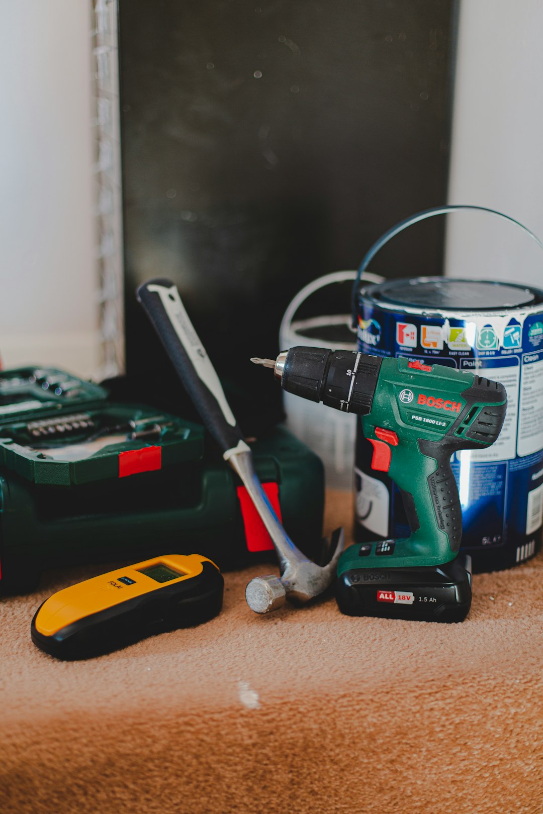 selection of DIY power tools